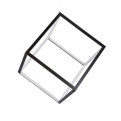 kelvo® KIBOO KLV-101-0261 Κρεμαστό Φωτιστικό Οροφής LED 36W 3600lm 360° AC 220-240V IP20 Ρυθμιζόμενο Λευκό CCT με Χειριστήριο από 2700K έως 6000K Dimmable - Lumileds SMD Chip - Μαύρο Ματ - Μ40 x Π40 x Υ40cm - 3 Χρόνια Εγγύηση