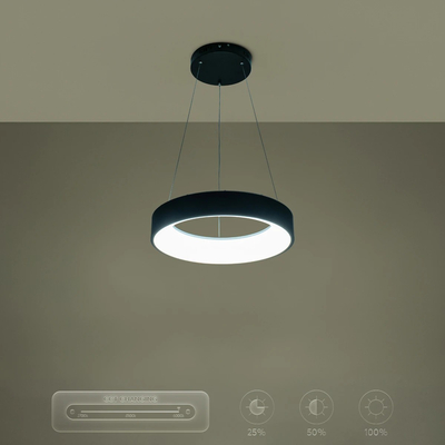 kelvo® SALEM KLV-101-0285 Κρεμαστό Φωτιστικό Οροφής LED 75W 7500lm 120° AC 220-240V IP20 Ρυθμιζόμενο Λευκό CCT με Χειριστήριο από 2700K έως 6000K Dimmable - Lumileds SMD Chip - Μαύρο Ματ - Μ45 x Π45 x Υ6cm - 3 Χρόνια Εγγύηση