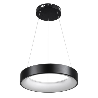 kelvo® SALEM KLV-101-0285 Κρεμαστό Φωτιστικό Οροφής LED 75W 7500lm 120° AC 220-240V IP20 Ρυθμιζόμενο Λευκό CCT με Χειριστήριο από 2700K έως 6000K Dimmable - Lumileds SMD Chip - Μαύρο Ματ - Μ45 x Π45 x Υ6cm - 3 Χρόνια Εγγύηση