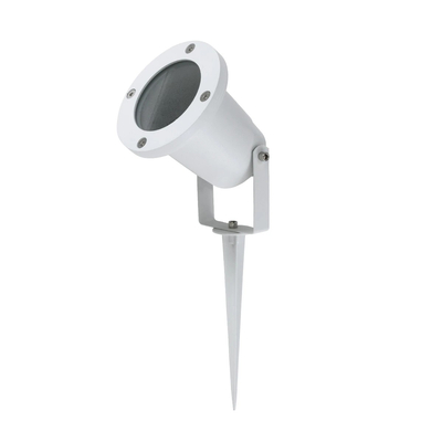 kelvo® GARDELINI KLV-101-0003-V2 Φωτιστικό Σποτ Τοίχου με Βάση για Λάμπα MR16 με Ντουί GU10 AC 220-240V Αδιάβροχο IP65 -  Λευκό Ματ - Μ10 x Π10 x Υ30cm