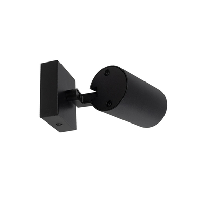 kelvo® SPOTA KLV-101-0134-V2 Κινούμενο Φωτιστικό Σποτ Τοίχου για Λάμπα MR16 με Ντουί GU10 AC 220-240V IP20 - Μαύρο Ματ - Μ7 x Π6 x Υ14cm