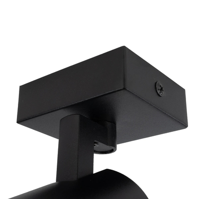 kelvo® SPOTA KLV-101-0134-V2 Κινούμενο Φωτιστικό Σποτ Τοίχου για Λάμπα MR16 με Ντουί GU10 AC 220-240V IP20 - Μαύρο Ματ - Μ7 x Π6 x Υ14cm