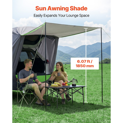 Σκηνή VEVOR SUV με τέντα σκίασης, σκηνή πίσω πόρτας SUV για όλες τις εποχές, αδιάβροχες σκηνές κάμπινγκ PU2000mm με πίσω πόρτα αυτοκινήτου, φορητή σκιά για πίσω πόρτα με τσάντα μεταφοράς για υπαίθρια πεζοπορία