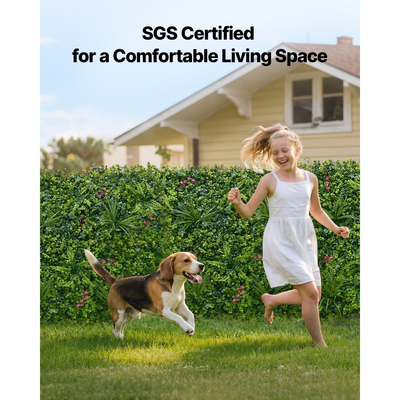 Τεχνητό τοίχο φυτών VEVOR, 12 τεμάχια τεχνητά πάνελ πυξαριού 50,8 x 50,8 cm, προστασία από τον ήλιο, φόντο πρασίνου, φράχτης προστασίας από τον ήλιο, οθόνη τοίχου με ψεύτικο γρασίδι για γάμο, εσωτερικός, εξωτερικός κήπος, αυλή