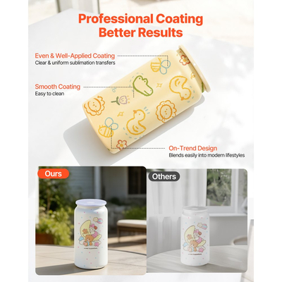 Ποτήρια εξάχνωσης VEVOR, συσκευασία των 12, Πολύχρωμα ποτήρια χύμα των 473 mL, Ποτήρια εξάχνωσης από ανοξείδωτο ατσάλι με καπάκια και καλαμάκια, Μονωμένο ποτήρι διπλού τοιχώματος, για εξατομικευμένη προσαρμογή DIY