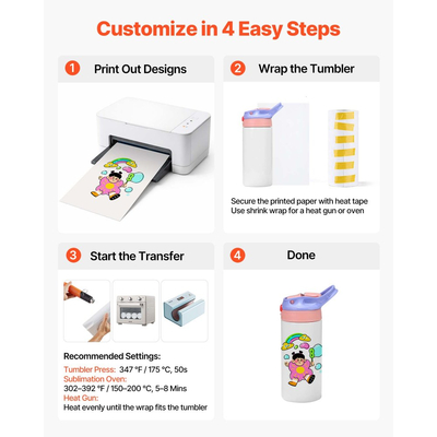 Ποτήρια εξάχνωσης VEVOR, συσκευασία των 12, Παιδικά μπουκάλια νερού εξάχνωσης 355 ml, Ποτήρια από ανοξείδωτο ατσάλι τροφίμων με καπάκια και καλαμάκια, Διπλό τοίχωμα με μόνωση, για εξατομικευμένη προσαρμογή DIY