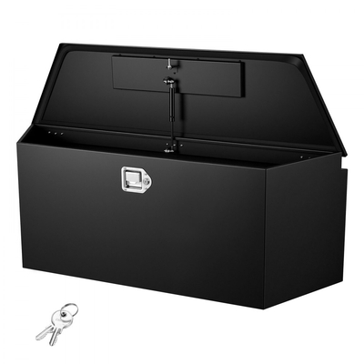 VEVOR Κουτί με Γλωσσίδα Ρυμούλκησης, 1245 x 353 x 470 mm Ατσάλινο Κουτί Εργαλείων με Γλωσσίδα Ρυμούλκησης, Βαριάς Χρήσης Οργανωτής Αποθήκευσης με Κλειδαριά και Κλειδιά, Εργαλειοθήκη για Πλατφόρμα Pickup, RV, SUV, Οχήματος Εκτός Δρόμου, Μαύρο