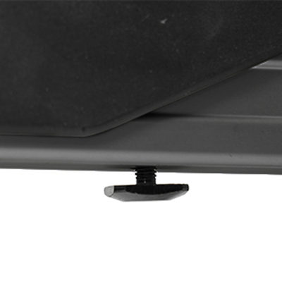 Menabo - Βάση Σκι Οροφής Αλουμινίου Yelo Black με Κλειδί για 6 Ζευγάρια Σκι ή 4 Snowboard για Ασφαλή Μεταφορά Φορτίου - 1 Σετ (14200/MB)