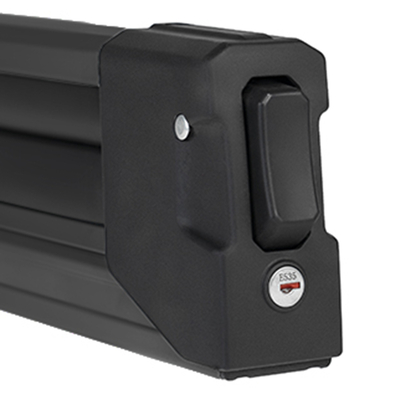 Menabo - Βάση Σκι Οροφής Αλουμινίου Yelo 4 NS Black με Κλειδί για 4 Ζευγάρια Σκι ή 2 Snowboard για Ασφαλή Μεταφορά Φορτίου - 1 Σετ (14590/MB)