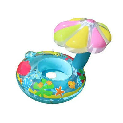 Παιδικό φουσκωτό σωσίβιο με κάθισμα και σκίαστρο - SL-B103 - 152155 - Blue