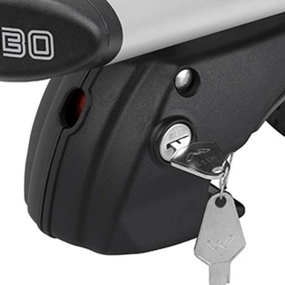 Menabo - Ολοκληρωμένες Μπάρες Οροφής Αλουμινίου Fender 118 cm Silver με Κλειδί για Standard / Raised Rails για Ασφαλή Μεταφορά Φορτίου - 2 Τεμ. (16130/MB)