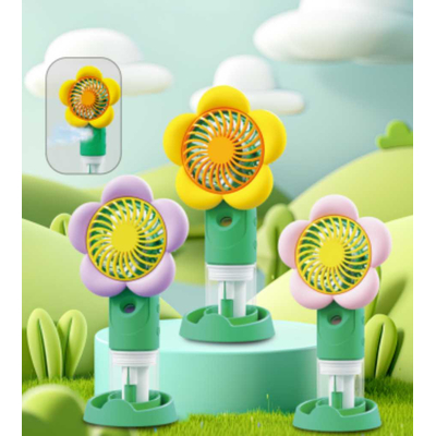 Επαναφορτιζόμενος ανεμιστήρας & υγραντήρας mini - SD-23A - 503100 - Purple