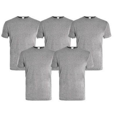 Μπλούζα t-shirt 5τεμ. γκρί L. Μπλουζάκια εργασίας από βαμβάκι Jersey. Ανδρικά T-shirt διαθέσιμα σε σετ των 5 τεμαχίων στα χρώματα γκρι. 

ΥΛΙΚΑ Κύριο ύφασμα: 100% Βαμβάκι / 36461