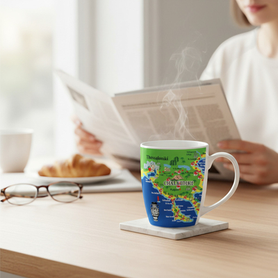 Σετ κεραμική κούπα Souvenir - 12pcs - Greece - Chalkidiki - 224189