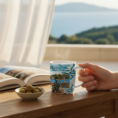 Σετ κεραμική κούπα Souvenir - 12pcs - Chalkidiki - 241147