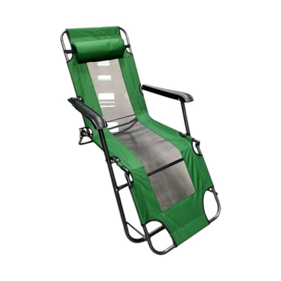 Πτυσσόμενη καρέκλα-ξαπλώστρα παραλίας - 1236E - 241798 - Green