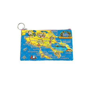 Πορτοφόλι Souvenir μπρελόκ - PVC - Chalkidiki - 16*10cm - 871702