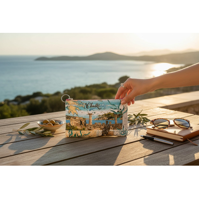 Πορτοφόλι Souvenir μπρελόκ - PVC - Chalkidiki - 16*10cm - 871703