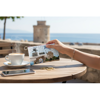 Πορτοφόλι Souvenir μπρελόκ - PVC - Thessaloniki - 16*10cm - 871706