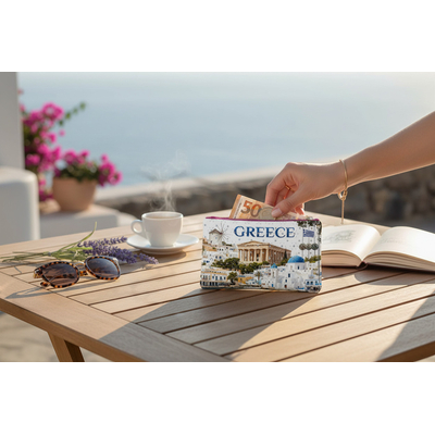 Πορτοφόλι Souvenir μπρελόκ - PVC - Greece - 16*10cm - 871718
