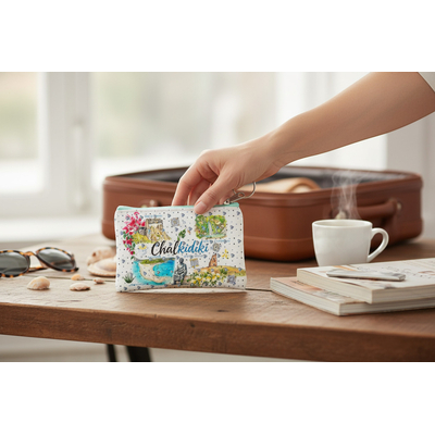 Πορτοφόλι Souvenir μπρελόκ - PVC - Chalkidiki - 11*7cm - 871720