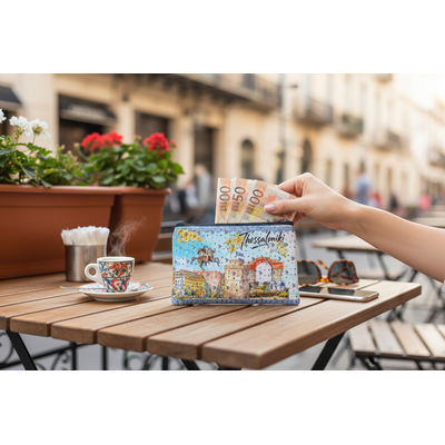 Πορτοφόλι Souvenir μπρελόκ - PVC - Thessaloniki - 11*7cm - 871727