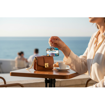 Πορτοφόλι Souvenir μπρελόκ - PVC - Thessaloniki - 14*9cm - 871745