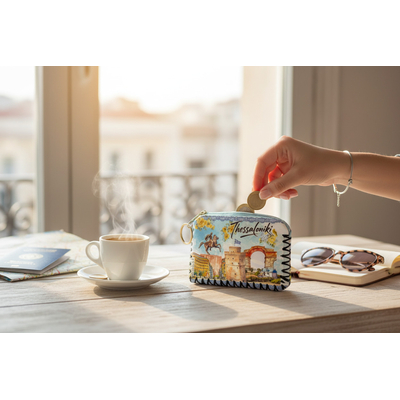 Πορτοφόλι Souvenir μπρελόκ - PVC - Thessaloniki - 14*9cm - 871747