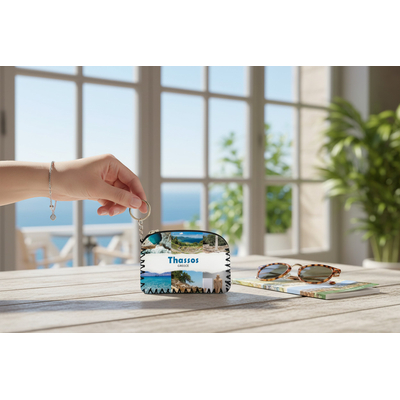 Πορτοφόλι Souvenir μπρελόκ - PVC - Thassos - 14*9cm - 871753