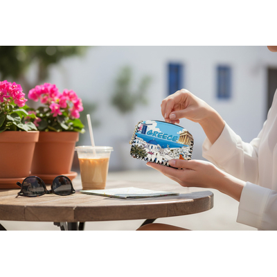 Πορτοφόλι Souvenir μπρελόκ - PVC - Greece - 14*9cm - 871756