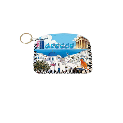Πορτοφόλι Souvenir μπρελόκ - PVC - Greece - 14*9cm - 871756