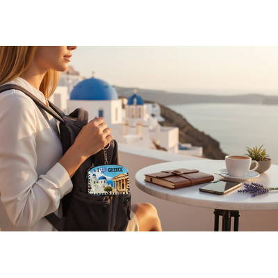 Πορτοφόλι Souvenir μπρελόκ - PVC - Greece - 14*9cm - 871757