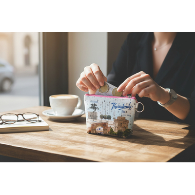 Πορτοφόλι Souvenir μπρελόκ mini - PVC - Thessaloniki - 11*7*4cm - 871806