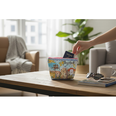 Πορτοφόλι Souvenir μπρελόκ mini - PVC - Thessaloniki - 11*7*4cm - 871807