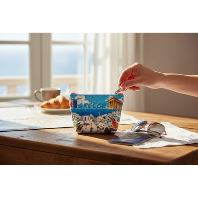 Πορτοφόλι Souvenir μπρελόκ mini - PVC - Greece - 11*7*4cm - 871816