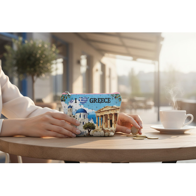 Πορτοφόλι Souvenir μπρελόκ mini - PVC - Greece - 11*7*4cm - 871817