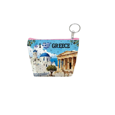 Πορτοφόλι Souvenir μπρελόκ mini - PVC - Greece - 11*7*4cm - 871817