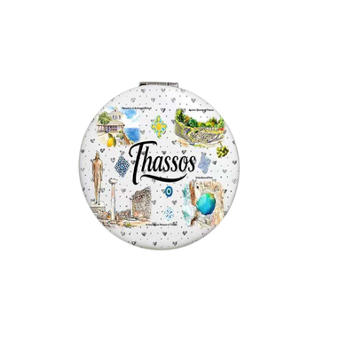 Kαθρέπτης τσέπης Souvenir - Thassos - 7*7*3cm - 871852