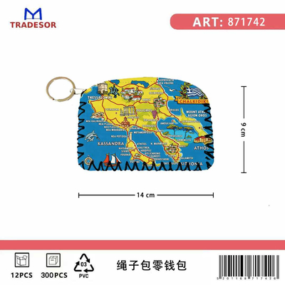 Πορτοφόλι Souvenir μπρελόκ - PVC - Chalkidiki - 14*9cm - 871742