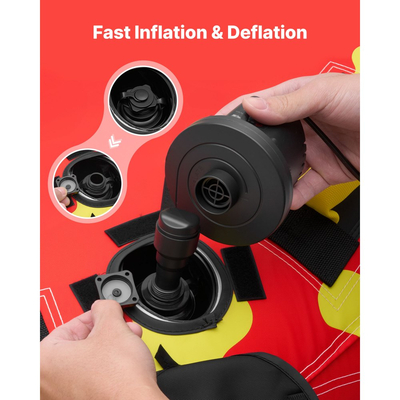 Ρυμουλκούμενοι σωλήνες VEVOR για σκάφη, Φουσκωτοί σωλήνες και ρυμουλκούμενα σκάφους για 2 αναβάτες, Σωλήνας θαλάσσιων σπορ χωρητικότητας 154 κιλών για τράβηγμα σκάφους - με αντιολισθητικό μαξιλαράκι, πλήρες νάιλον κάλυμμα, επενδεδυμένες λαβές και βαλβίδα ασφαλείας