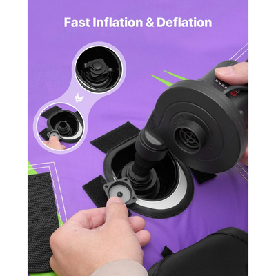 Ρυμουλκούμενοι σωλήνες VEVOR για σκάφη, Φουσκωτοί σωλήνες και ρυμουλκούμενα σκάφους για 2 αναβάτες, Σωλήνας θαλάσσιων σπορ χωρητικότητας 154 κιλών για τράβηγμα σκάφους - με αντιολισθητικό μαξιλαράκι, πλήρες νάιλον κάλυμμα, επενδεδυμένες λαβές και βαλβίδα ασφαλείας