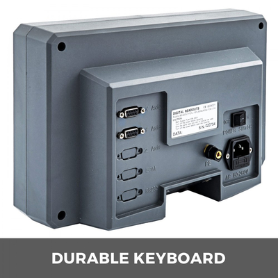 Ψηφιακός κωδικοποιητής 2 αξόνων VEVOR για τόρνο φρεζαρίσματος, γραμμική κλίμακα, γραμμικός κωδικοποιητής, ανάλυση 0,05 µm έως 2 µm, σήμα εισόδου TTL με υψηλή ακρίβεια, ανθεκτικό περίβλημα και σταθερή μέτρηση