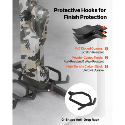 Βάση όπλων VEVOR, επιδαπέδια, εσωτερική βάση για βαριά ατσάλινη βάση για κυνηγετικά όπλα, ανεξάρτητη αποθήκευση όπλων με θήκη γεμιστήρα, χωράει έως και 9 τουφέκια και 4 πιστόλια, για αποθήκευση σε γκαράζ στο σπίτι