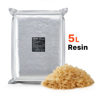 Ανταλλακτικό φίλτρου απιονισμένης ρητίνης VEVOR για σύστημα πλυσίματος αυτοκινήτων χωρίς ίχνη, Ανταλλακτικό φίλτρου απιονισμένης ρητίνης 5L μεικτής κλίνης - Συμβατό με επαναγεμιζόμενο σύστημα απιονισμένου νερού για αυτοκίνητα, τροχόσπιτα και σκάφη