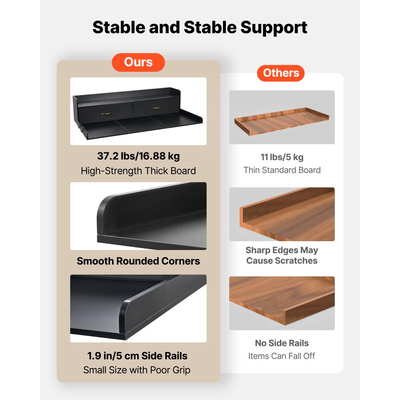 Πάγκος Πλυντηρίου-Στεγνωτηρίου VEVOR με Ράφι, Ξύλινο Επικάλυμμα Πλυντηρίου-Στεγνωτηρίου 137 x 69,9 cm με 2 Συρτάρια & Γάντζους, Επικάλυμμα Πλυντηρίου Ρούχων για Ντουλάπα Πλυντηρίου, Οργάνωση και Αποθήκευση, Μαύρο