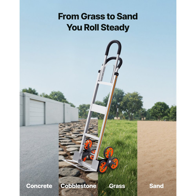 Καρότσι αναρρίχησης σκαλοπατιών VEVOR, χωρητικότητα αναρρίχησης σκαλοπατιών 150 kg, πτυσσόμενο καρότσι από κράμα αλουμινίου με τηλεσκοπική λαβή, 6 ρόδες και 2 κορδόνια ελαστικού, καρότσι αναρρίχησης σκαλοπατιών για το σπίτι, είδη παντοπωλείου, αποθήκη