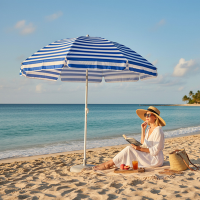 Ομπρέλα θαλάσσης & camping - 120cm - 181796 - Blue