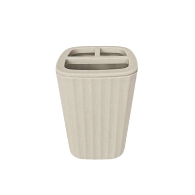 Θήκες οδοντόβουρτσας πλαστικές σε σετ 5Χ - Beige - 21566