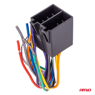 Amio – Φίσα ISO 13PIN Αρσενική CCA 12V 5A για Σταθερή Σύνδεση & Αξιόπιστη Λειτουργία Φωτισμού – 1 Τεμ. (04445/AM)