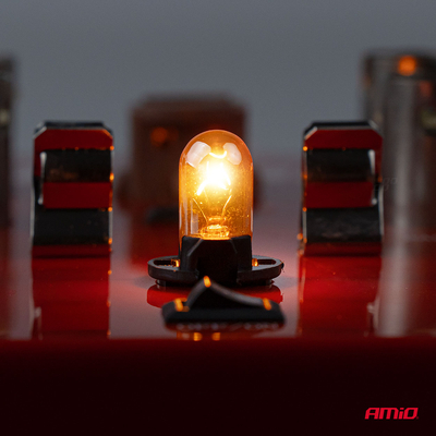 Amio – Λάμπες Αλογόνου WY5W W2.1x9.5d Καρφωτές 12V 5W Λευκό/Χρώμιο Lumitec για Φωτισμό Θέσης & Εσωτερικό – Σετ 2 Τεμ. (04628/AM)